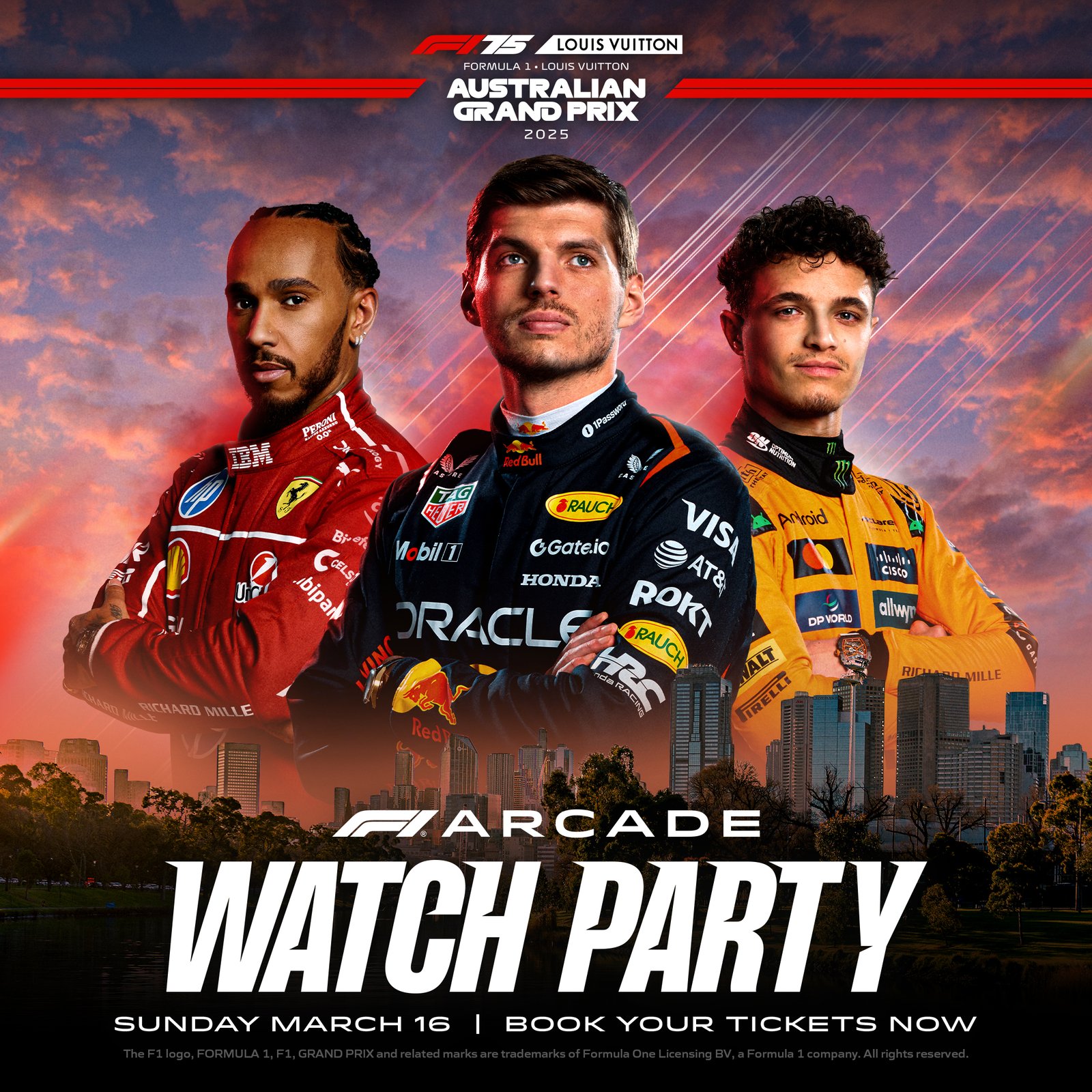 F1 Arcade Australian F1® Grand Prix Watch Party